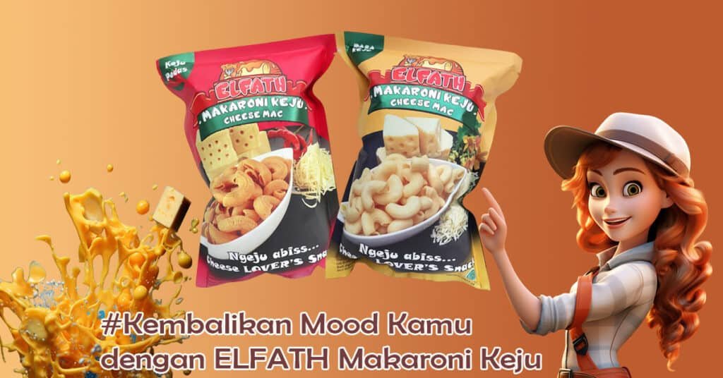 Makaroni keju ELFATH berbahan keju cheddar asli