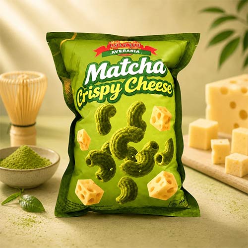 ELFATH Makaroni Keju rasa Matcha Cheese